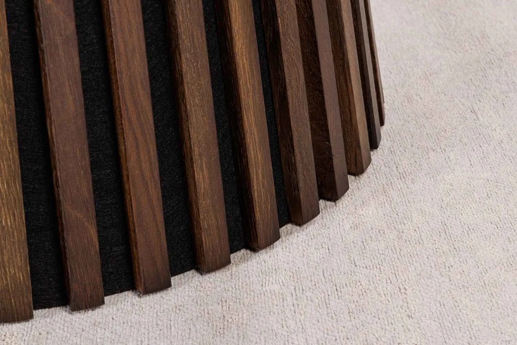 Dizajnový jedálenský stôl Wadeline 120 cm tmavý dub