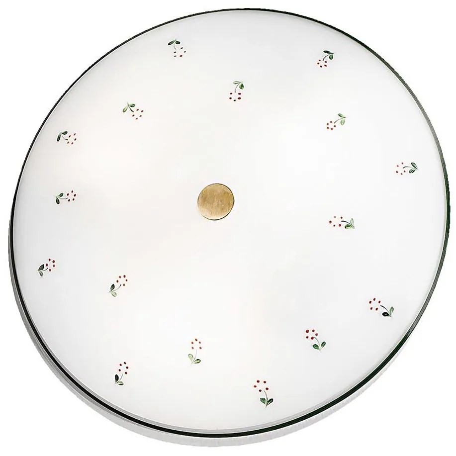 Kolarz 731.U13.4.70- Stropné svietidlo NONNA 3xE27/60W/230V pr.42 cm zelená/mosadz