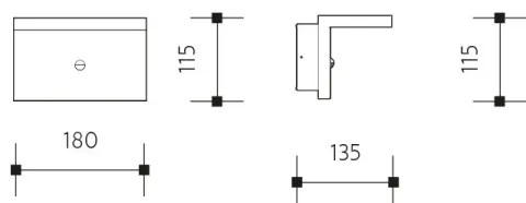 LED Vonkajšie nástenné svietidlo NATURA LED/12W/230V 4000K IP65 hnedá/antracit