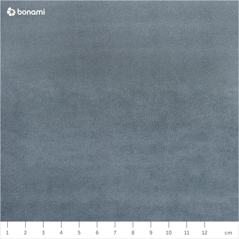 Svetlomodrá čalúnená dvojlôžková posteľ s úložným priestorom s roštom 160x200 cm Anani – Makamii