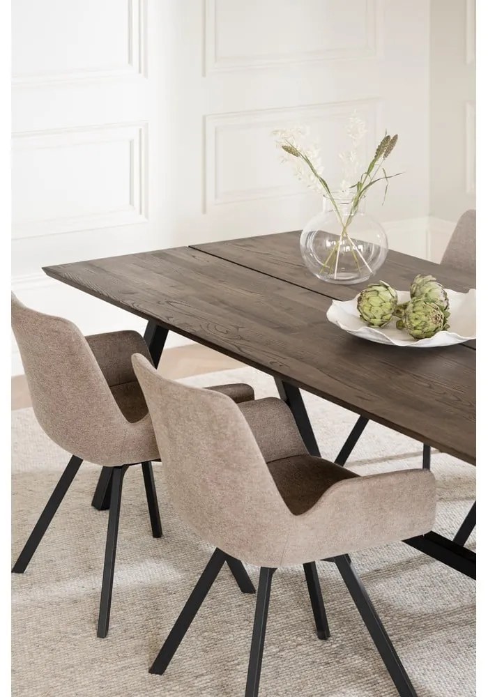 Béžové čalúnené jedálenské kreslá v súprave 2 ks Norwell – Rowico