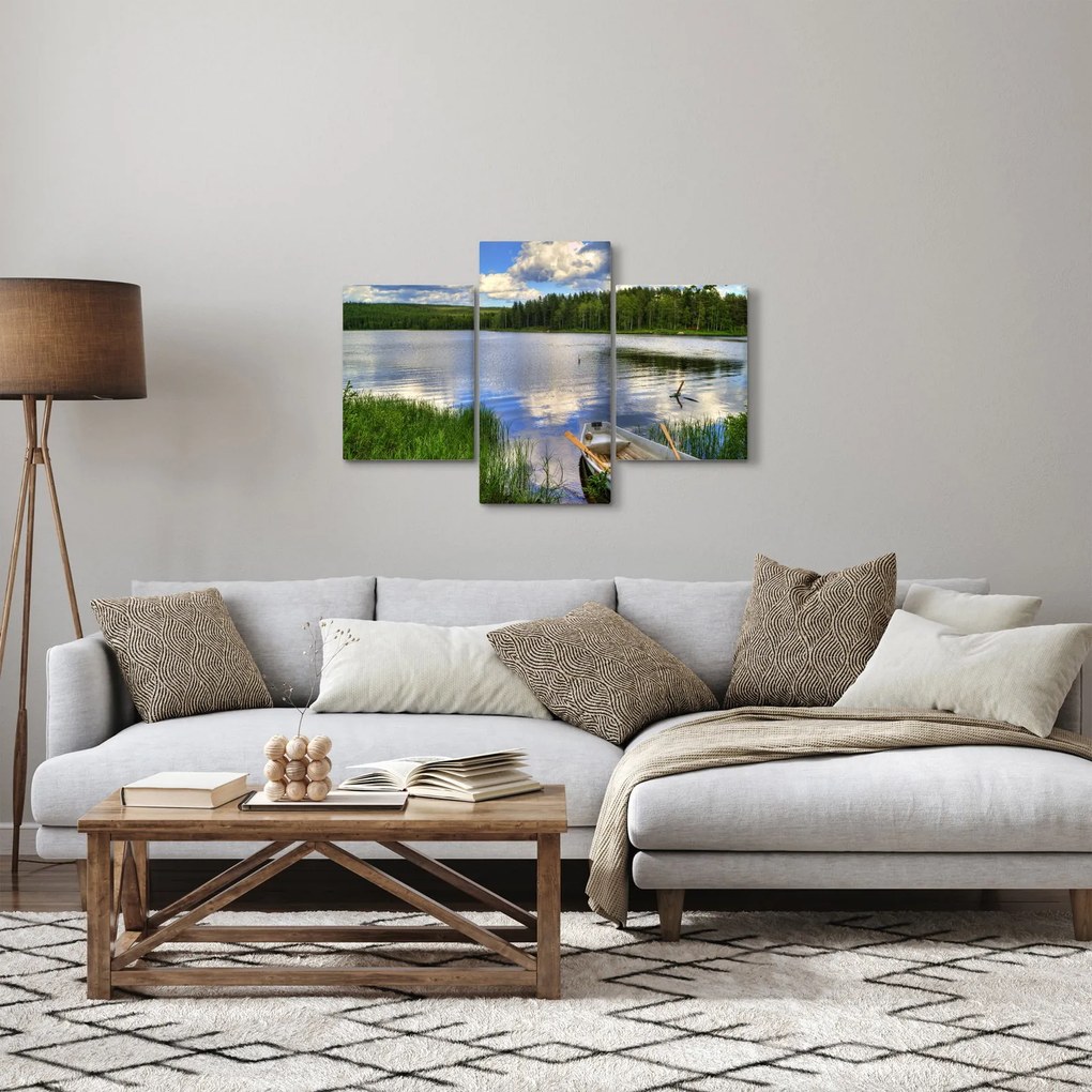 Obraz - Malebná dedina (90x60 cm)