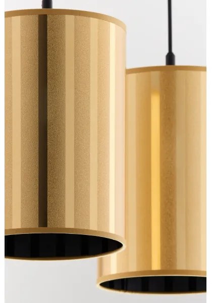 Jupiter 2091 - Luster na lanku CORTINA 2xE27/15W/230V zlatá/čierna