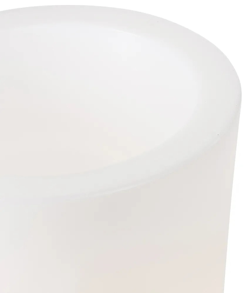 Vonkajšia stojaca lampa biela 60 cm kvetináč IP44 - Verano
