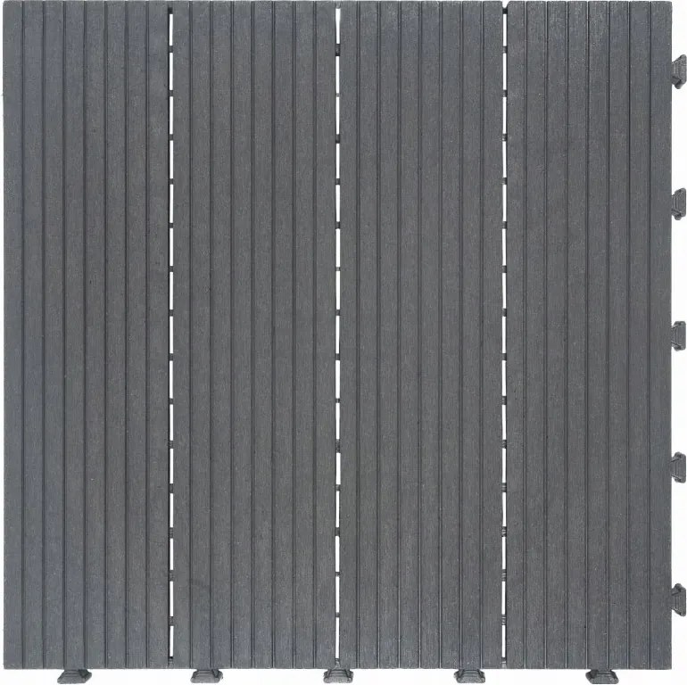 Gumová dlaždica COSMOPOLITAN 45 x 45 cm, sivá, zosilnená 2,5 cm MHEU5100188