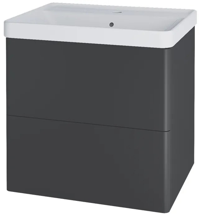 Mereo Mereo, Siena, kúpeľňová skrinka s keramickým umývadlom 61 cm, MER-CN430