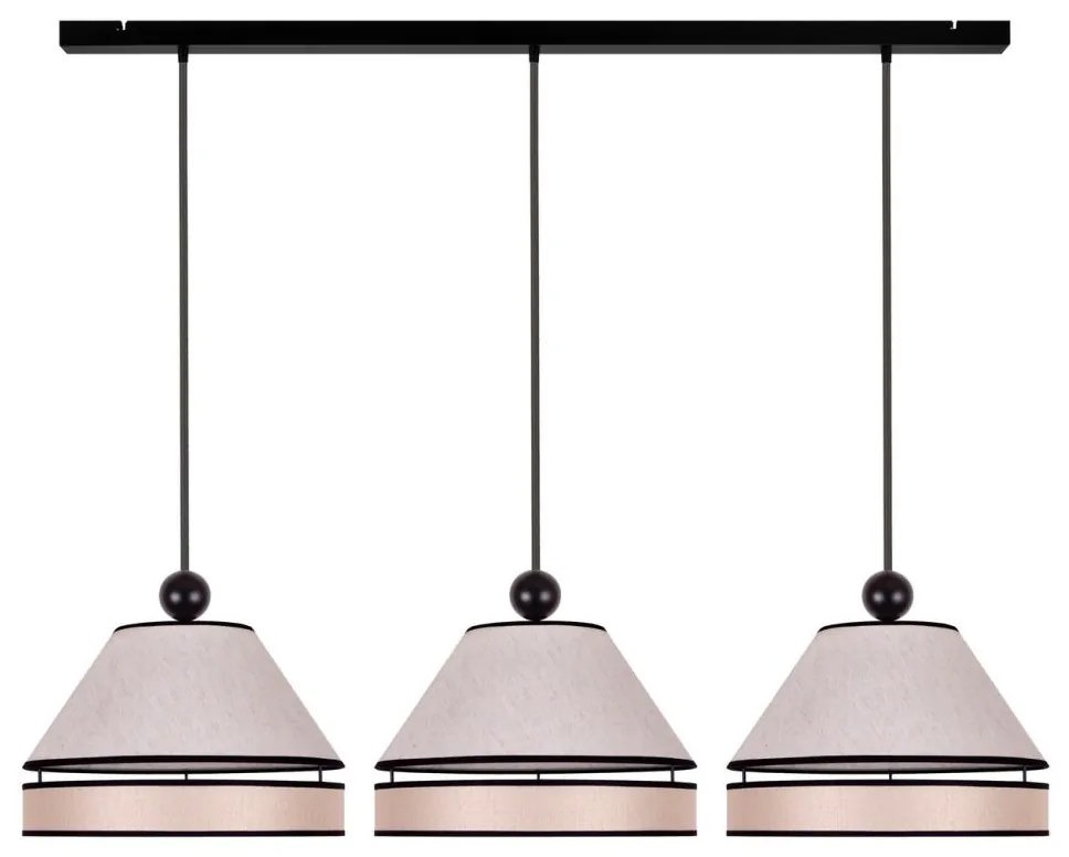 Duolla - Luster na lanku AVIGNON 3xE27/15W/230V béžová