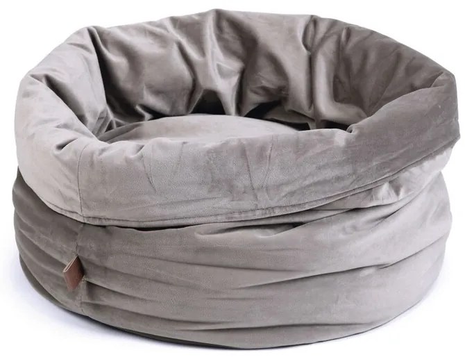 Pelech pre mačky Hugo šedý zamat