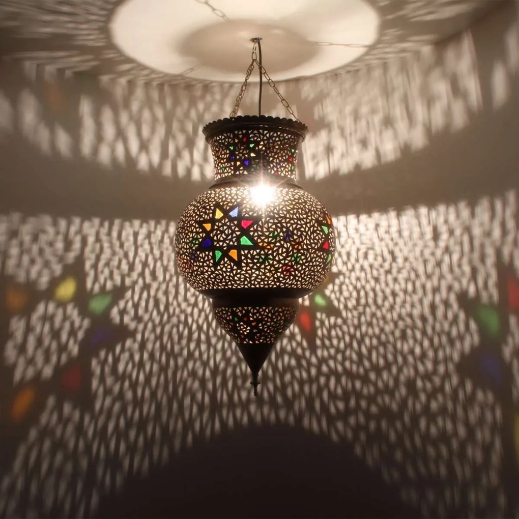 Luxusná mosadzná lampa Schada