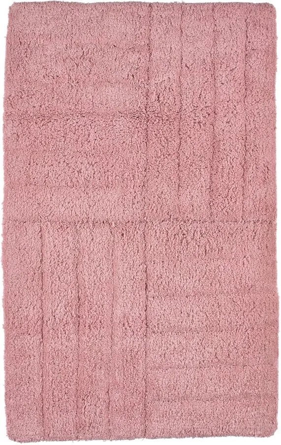 Ružová kúpeľňová predložka Zone Classic, 50 × 80 cm