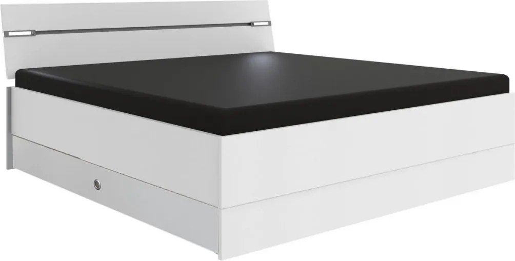 Posteľ s osvetlením Cheep 180x200 cm, biela