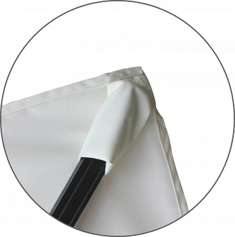 Záhradný slnečník s ochranným obalom MINI ROMA 250 x 250 cm béžový