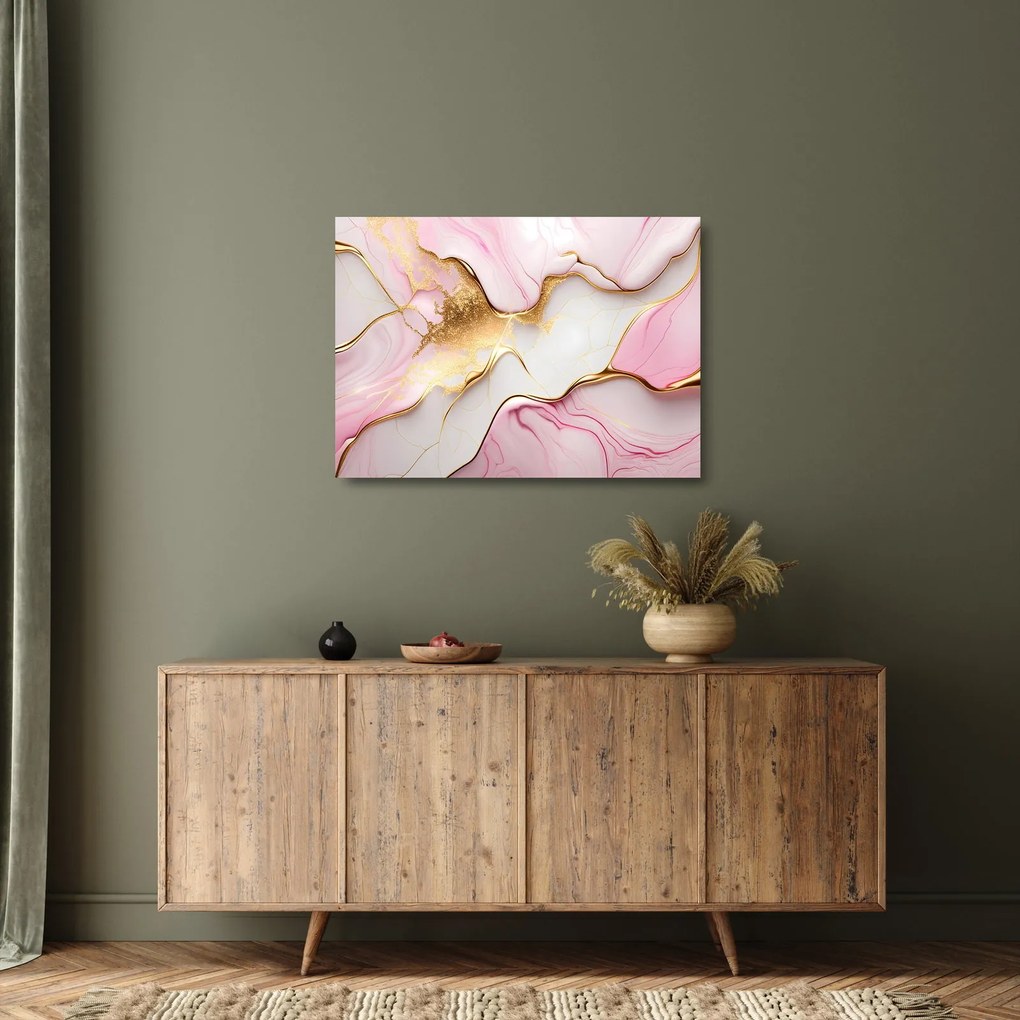 Sklenený obraz - Mramorový design (70x50 cm)