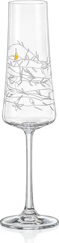 VÝPREDAJ Crystalex GARDEN poháre na sekt 210 ml