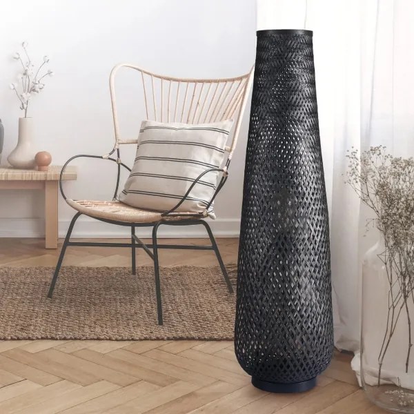 Stojacia lampa ZANZIBAR 1xE27/20W/230V čierna