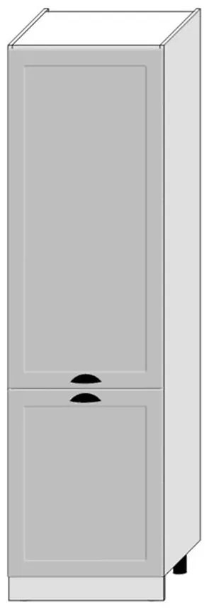 Kuchynská skrinka Adele D60lo 2133 Pl 2fr Šedá Mat/Biely