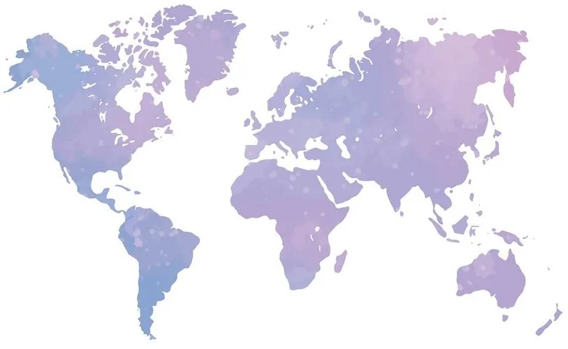 Samolepiaca tapeta nádherná mapa sveta - 450x300