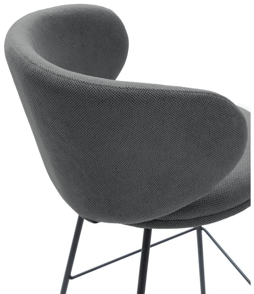 Tmavosivé barové stoličky v súprave 2 ks (výška sedadla 65 cm) Rush – Marckeric