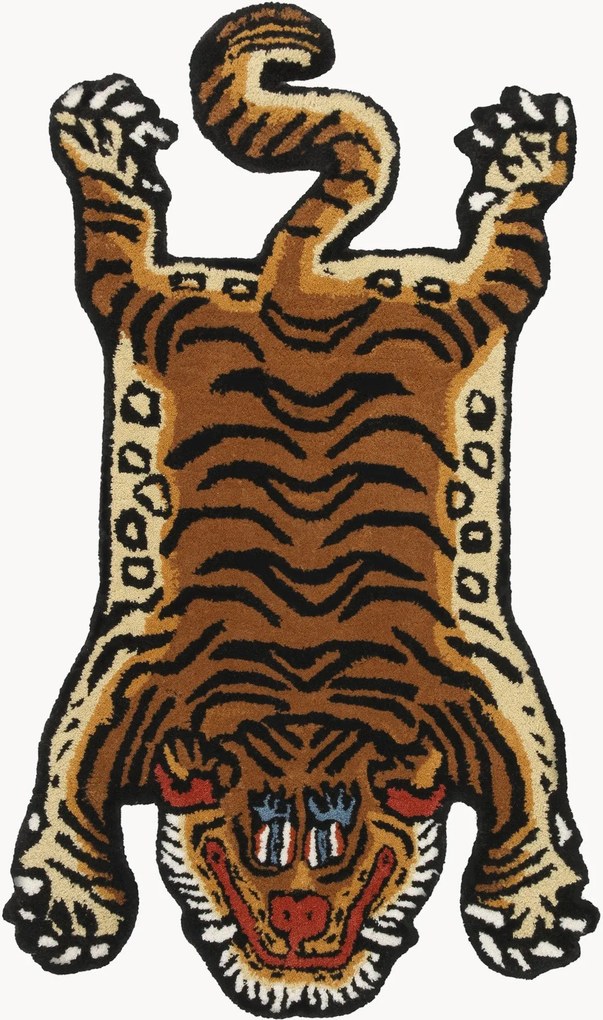 Ručne tuftovaný vlnený koberec Tiger