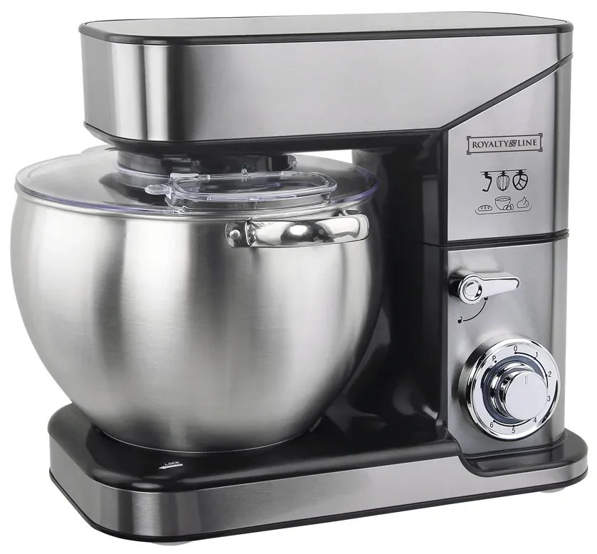 Royalty Line PKM-2500.472.10 kuchynský robot / kovové prevody / 2500 W / 10 l / strieborná
