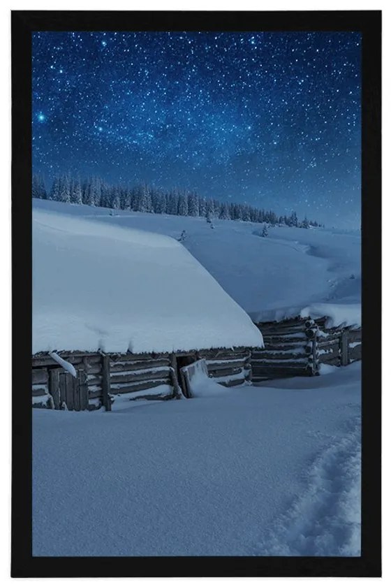 Plagát rozprávková karpatská krajina - 60x90 silver