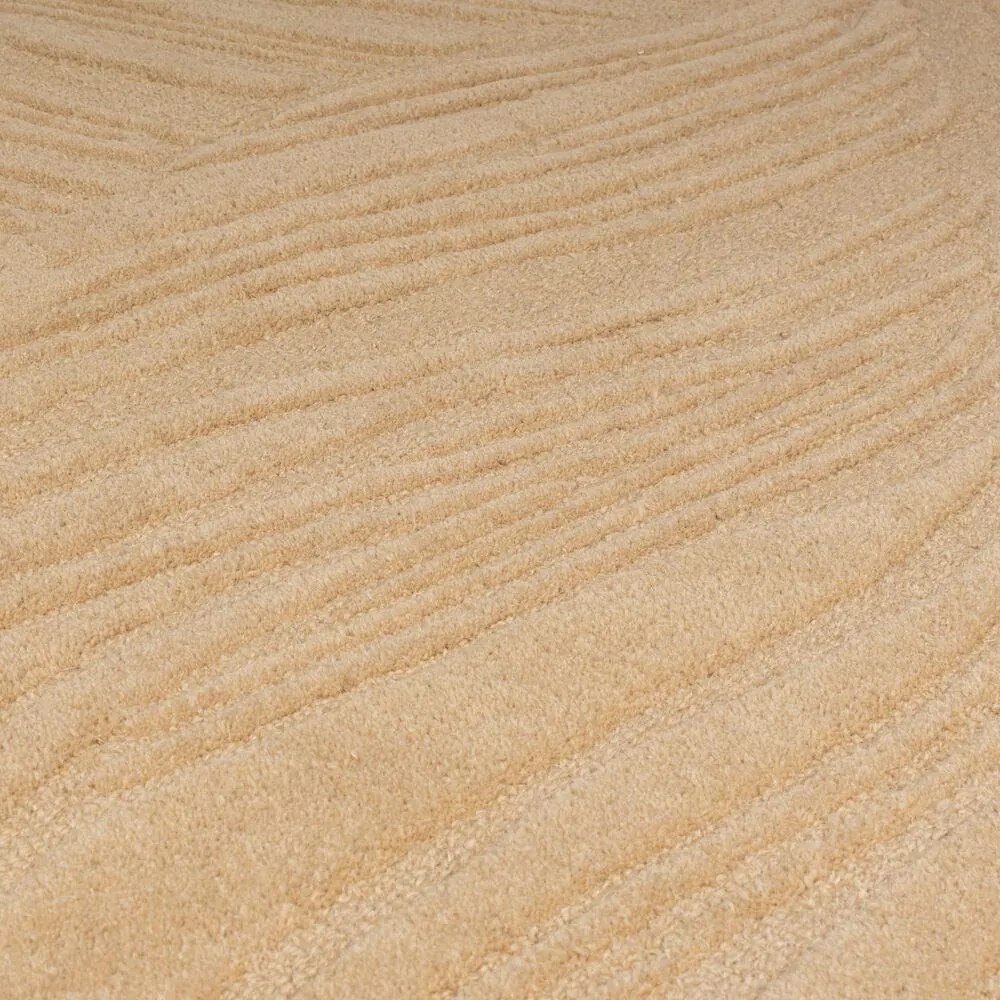 Flair Rugs, AKCIA: 120x170 cm Kusový koberec Solace Lino Leaf Stone, béžová, obývacia izba