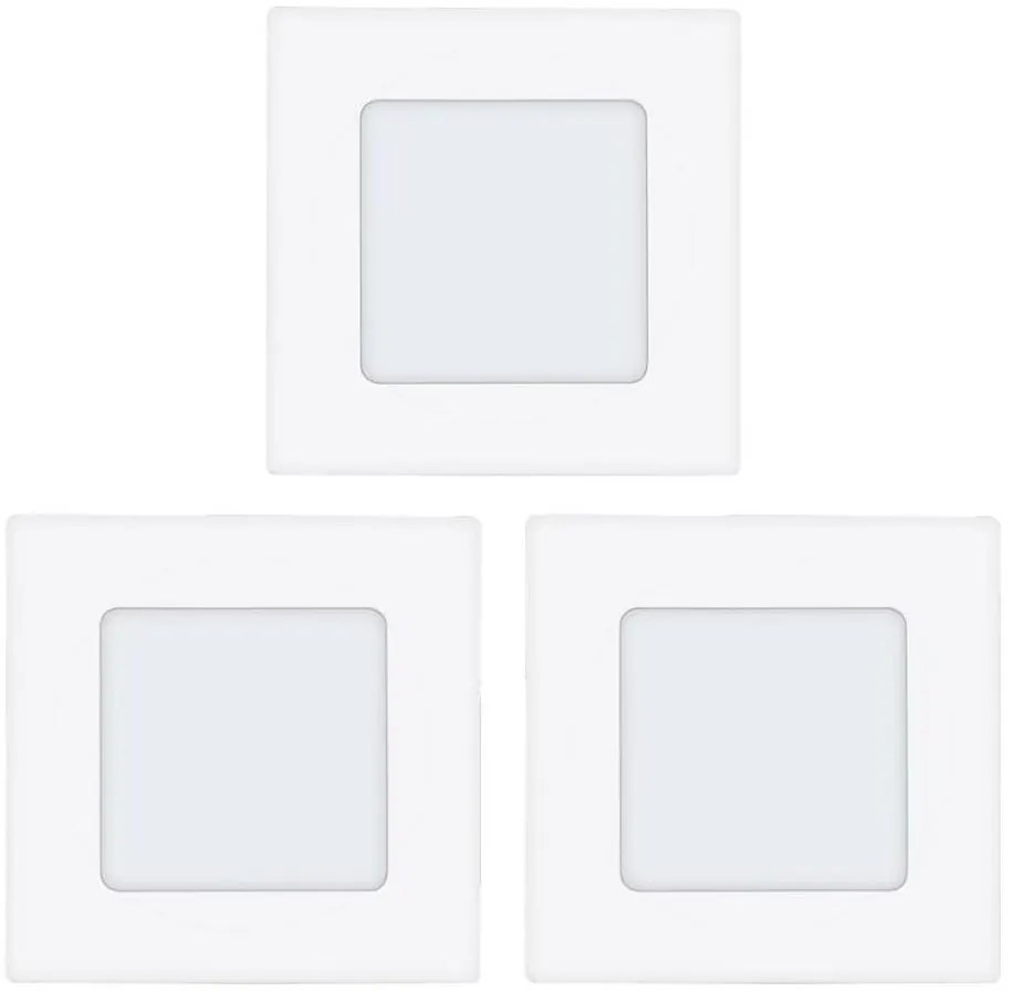 Eglo 78196 - SADA 3x LED zápustných stropných svietidiel 3xLED/2,7W/230V