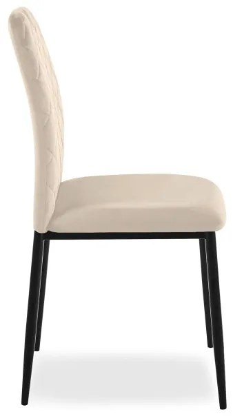 Jedálenská stolička MAVERIK zamatová, béžová