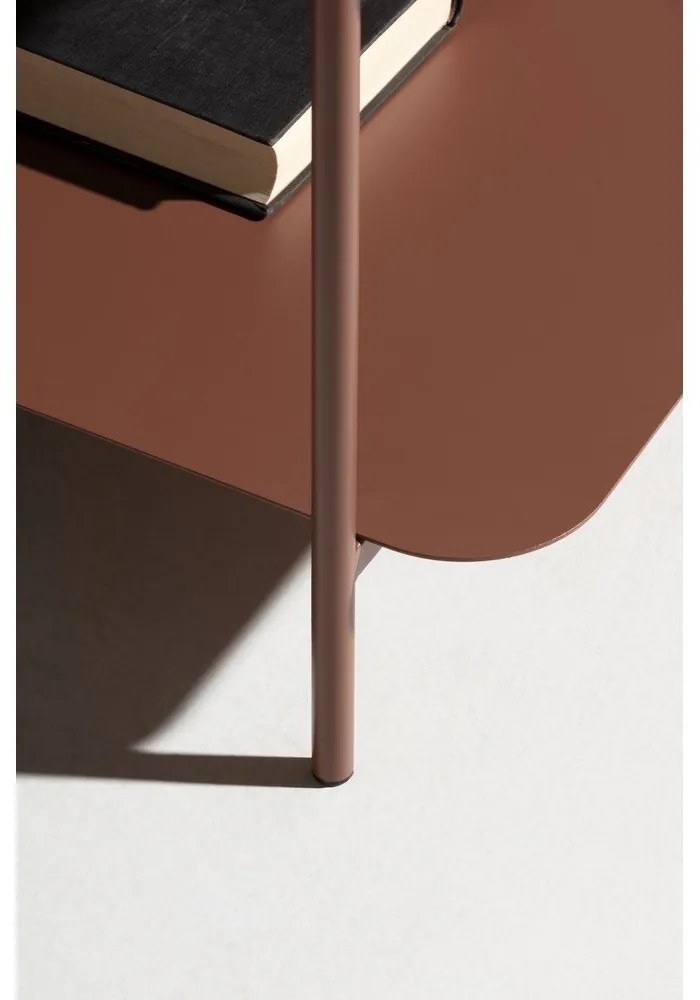 Terakotový kovový konferenčný stolík 70x73 cm Beatrix – MOME