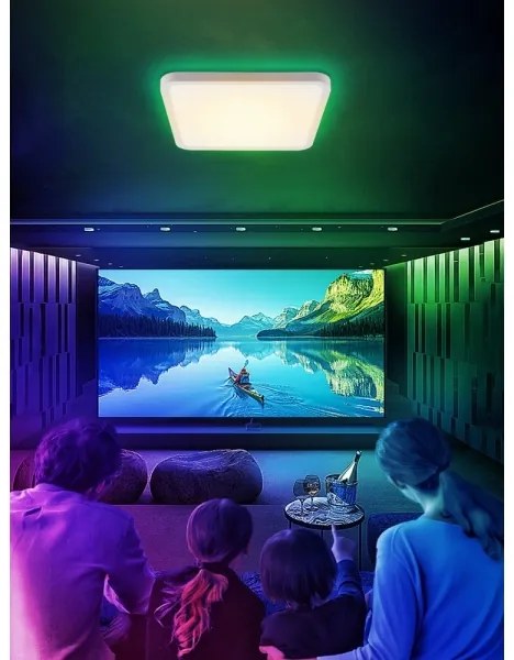 Immax NEO 07168-W40-LED RGB+CCT Stmievateľné svietidlo 50W/230V Wi-Fi Tuya biela+DO