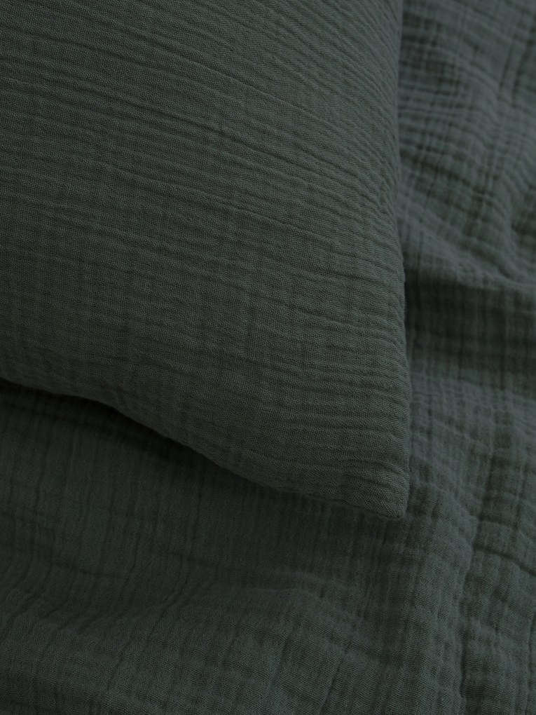 Mušelínové obliečky - Alexia tmavozelená