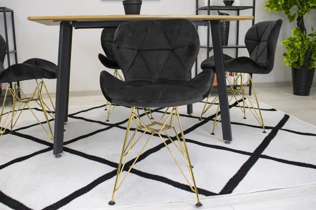 Set štyroch jedálenských stoličiek NEST čierne (4ks)
