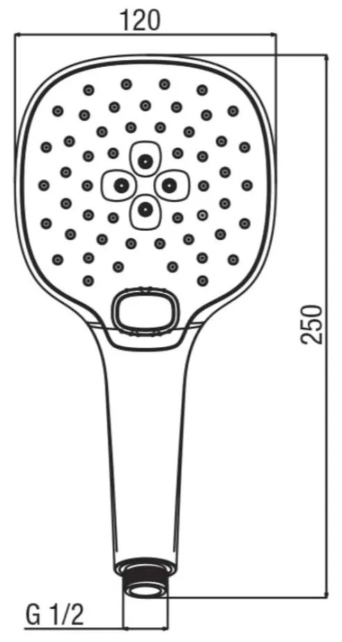 Hansgrohe + Alpi HG SET 7 - Sprchový systém pod omietku, páková batéria Logis, chróm