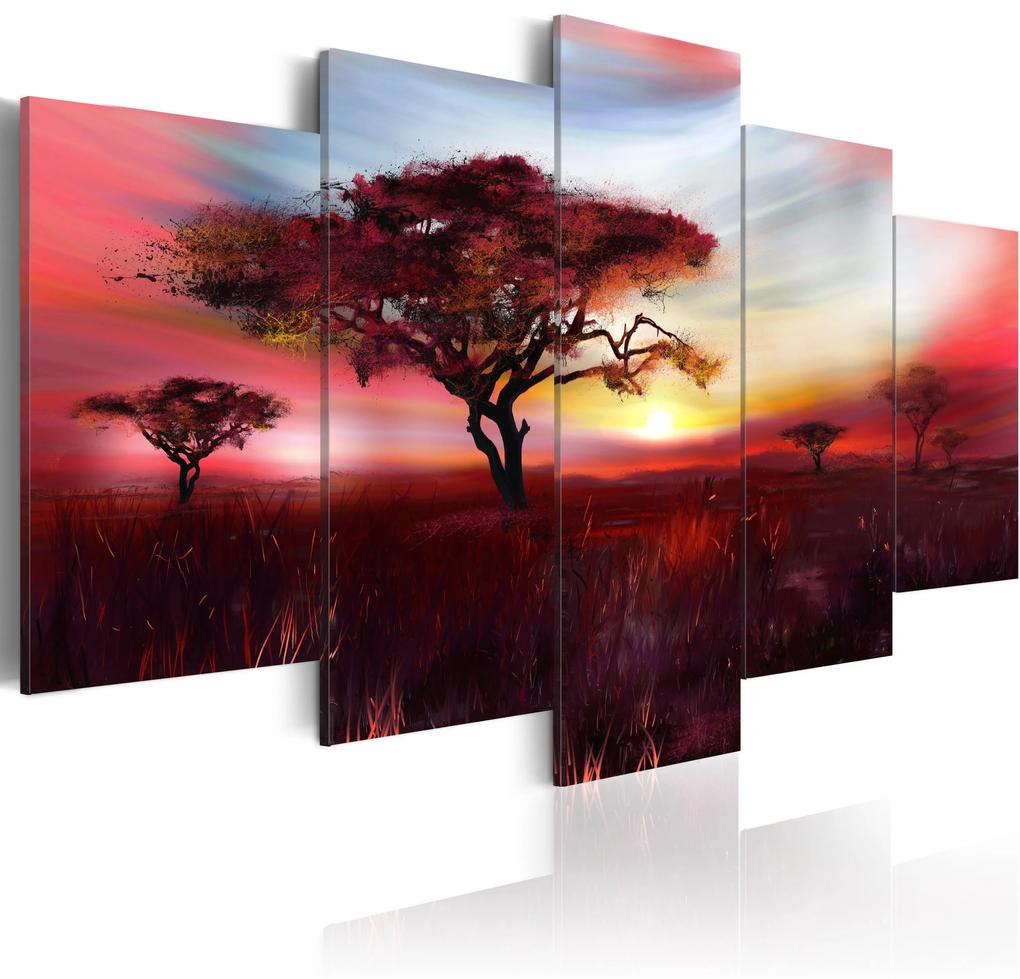 Artgeist Obraz - Wild savannah Veľkosť: 200x100, Verzia: Premium Print