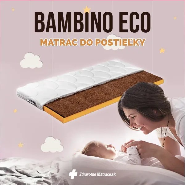 BENAB BAMBINO ECO matrac do postieľky 60x120 cm Poťah ALOEVERA