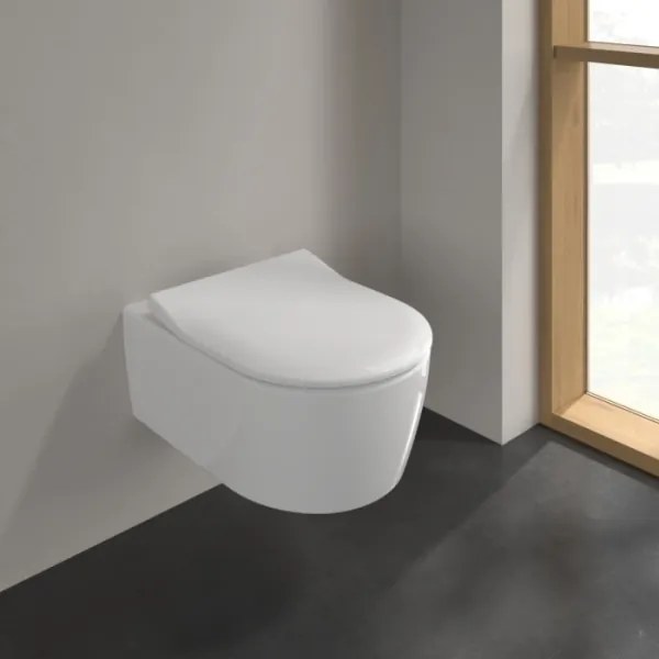 Villeroy & Boch 5656RS01 - Závesné WC so sedátkom SoftClose AVENTO keramika/biela