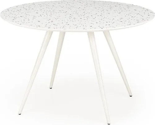 Jedálenský stôl Aramis 120 cm terrazzo biely