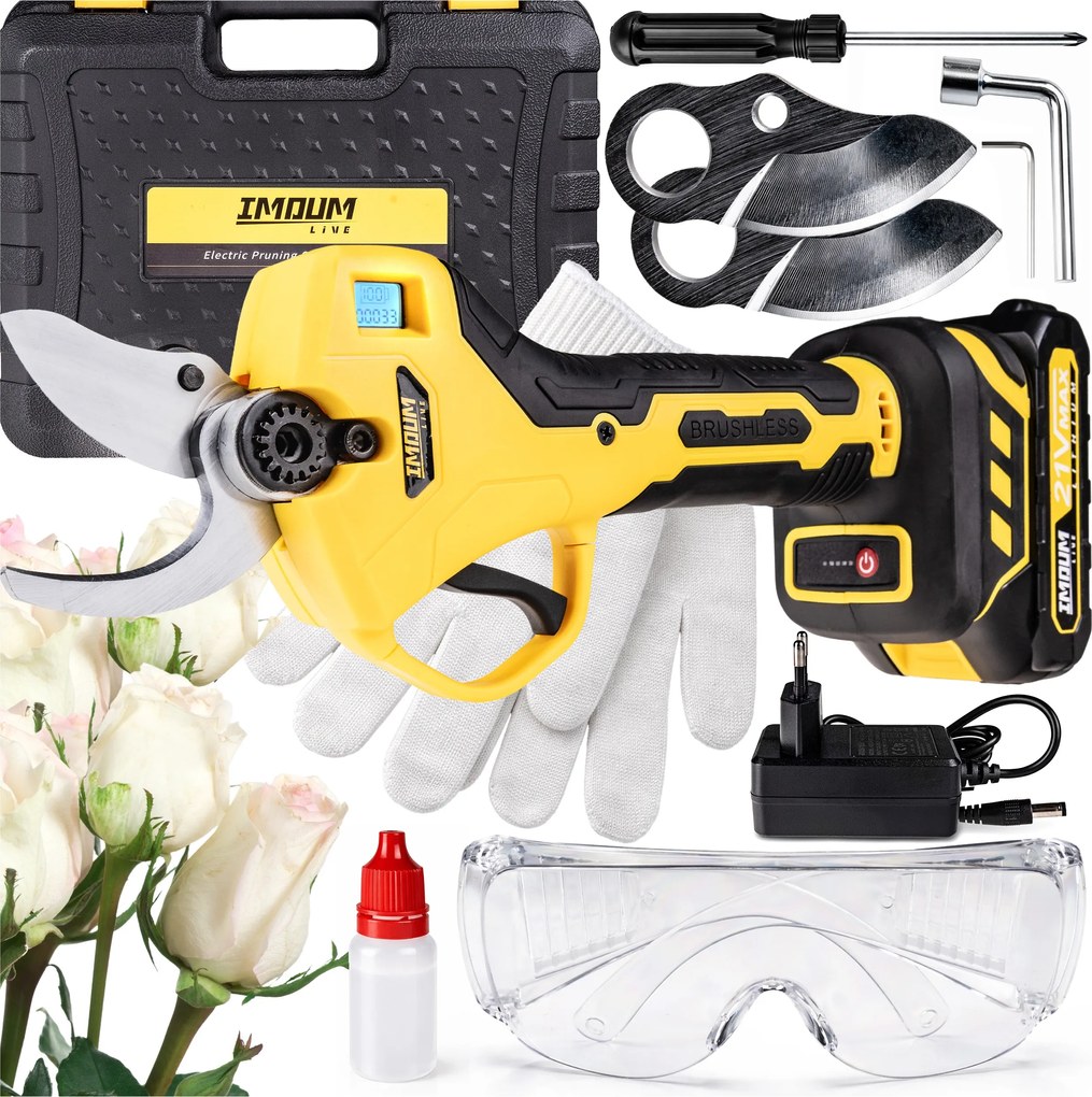 Záhradné Akumulátorové Nožnice Elektrické Nožnice Záhradné Nožnice Aku Silné Imoum