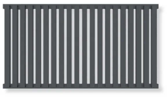 Terma Nemo 530x915 vodný radiátor Metallic Grey LP