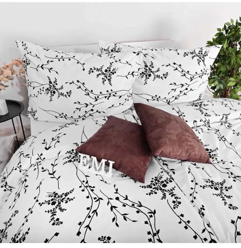 Obliečky Talin satén EMI, Štandardný set jednolôžko obsahuje 1x 140x200 + 1x 70x90