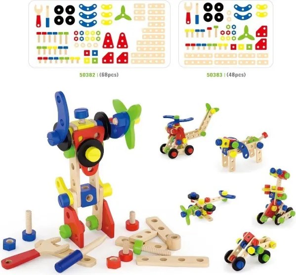 Stavebné bloky Viga 50382 68 ks