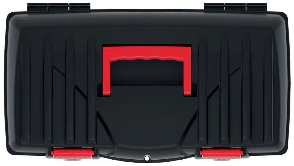 Plastový kufor na náradie CALIDER 46 cm čierno-červený