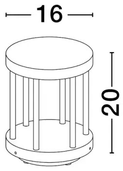 Vonkajšia lampa Nereus 20