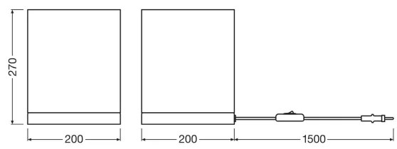 Ledvance - Stolná lampa DECOR CARDBOARD 1xE27/15W/230V 20x20 cm