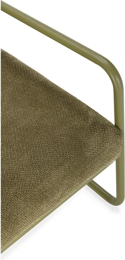 Zelené ženilkové kreslo Vince – MOME