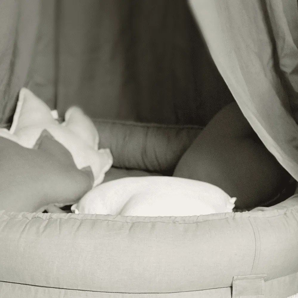 Ľanový vankúš srdca prírodný 44cm