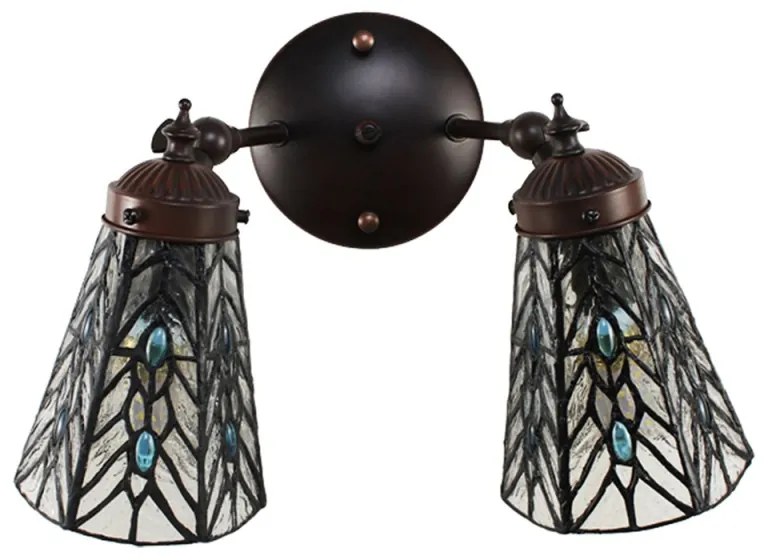 Nástenné svietidlo Tiffany 30*23 GREY