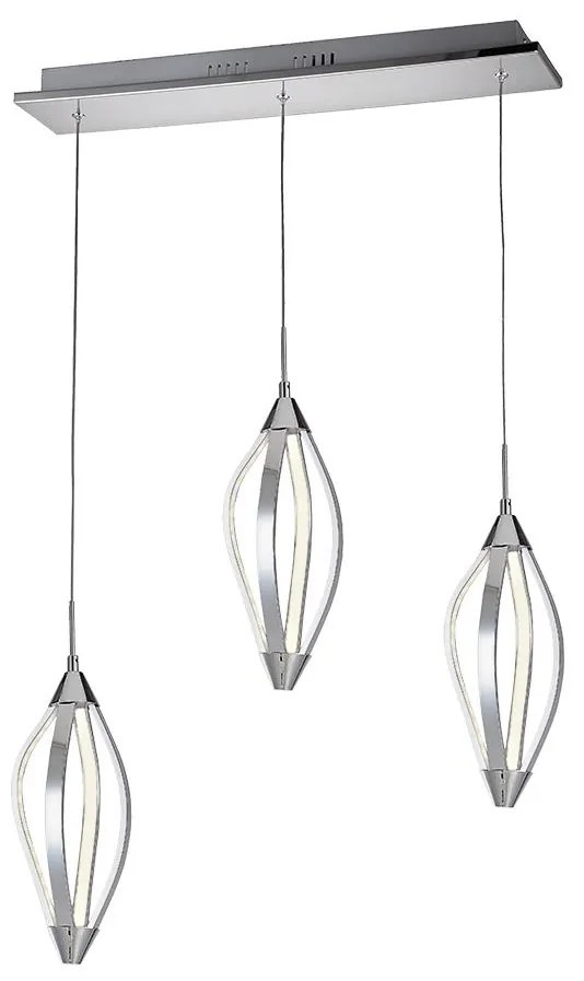 LUXERA 61306 - LED Luster na lanku SAKURA 3xLED/13,2W/230V