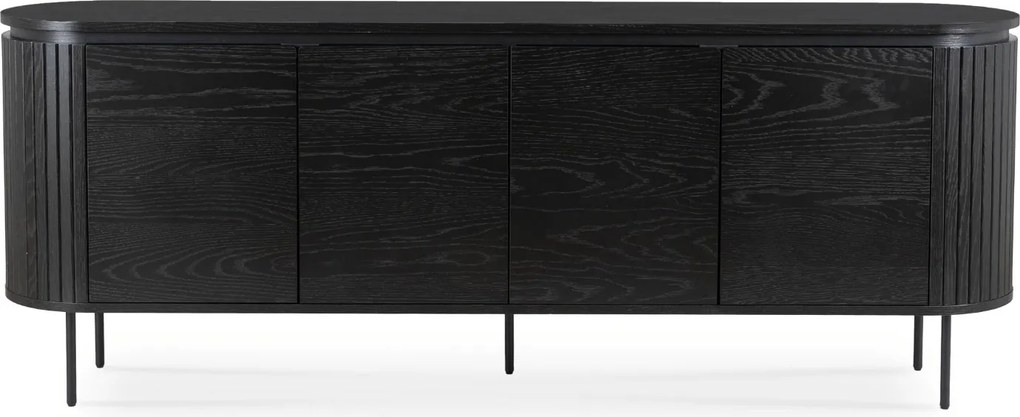 Komoda Beck 200 cm čierna