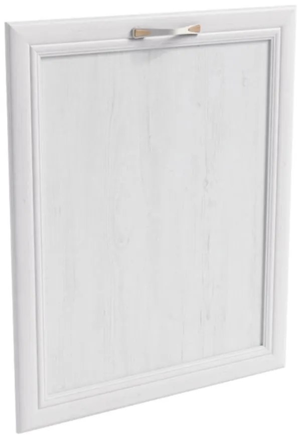 Predná stena umývačky   MDF 713x596 biela/dub lancelot